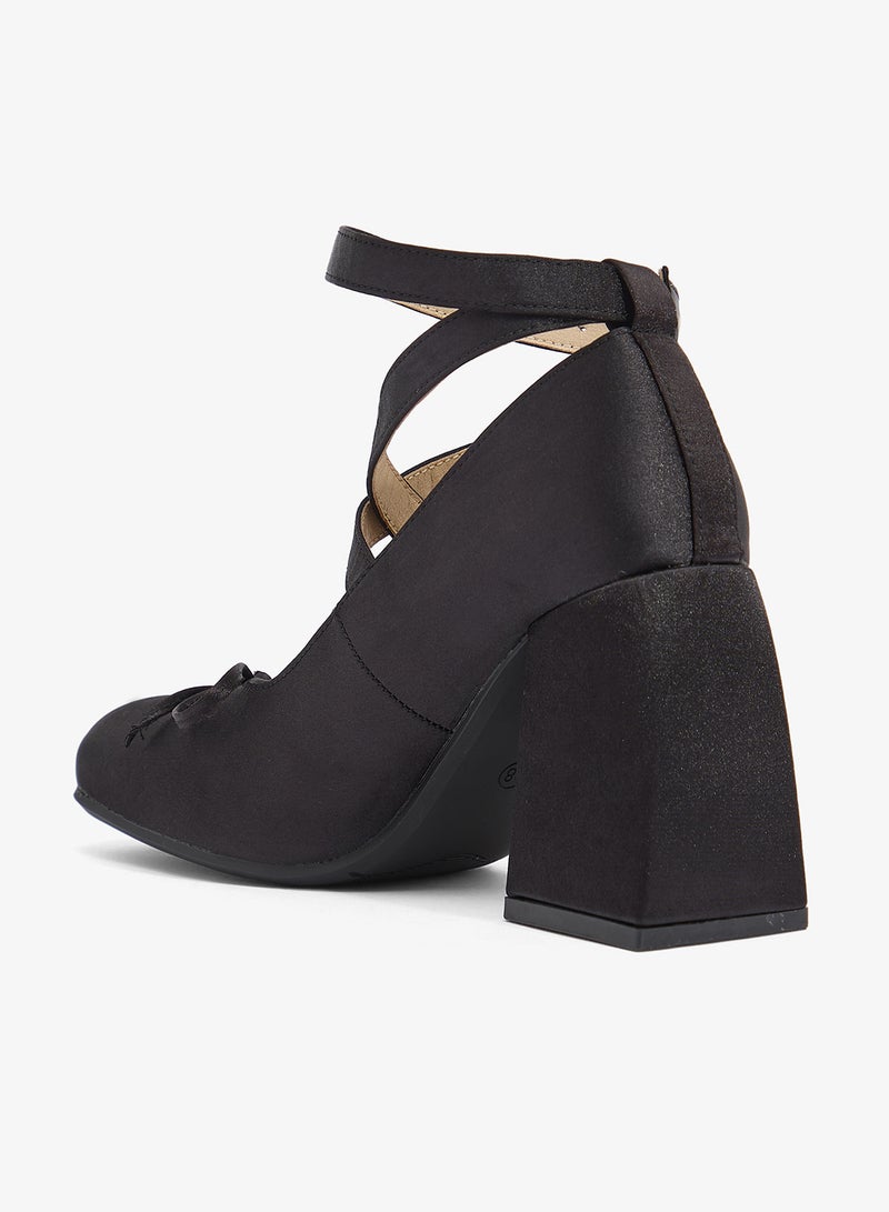 ELLA Ballet High Heel Sandals Wrap Around - Image 3